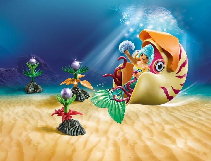 Immagine prodotto Playmobil Sirena con gondola a lumaca (70098, Magia Playmobil)