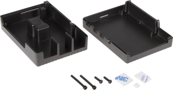 Image du produit Joy-it Pi boîtier en aluminium comme dissipateur de chaleur en noir pour la 4 B