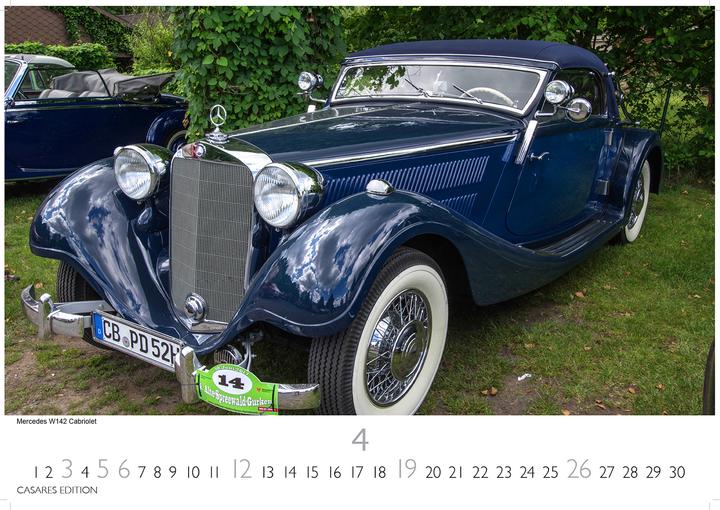 Produktbild Mercedes Classic Cars 2026 S 24x35cm (24 x 35 cm, Deutsch)