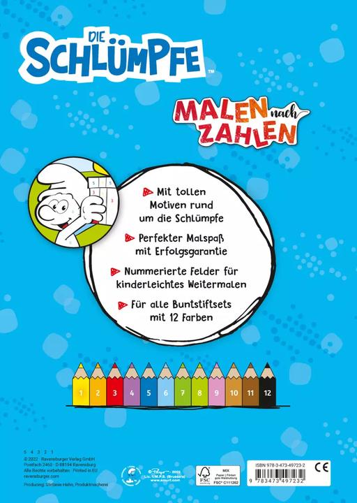 Actual product image Ravensburger The Smurfs: Painting by numbers from 5
