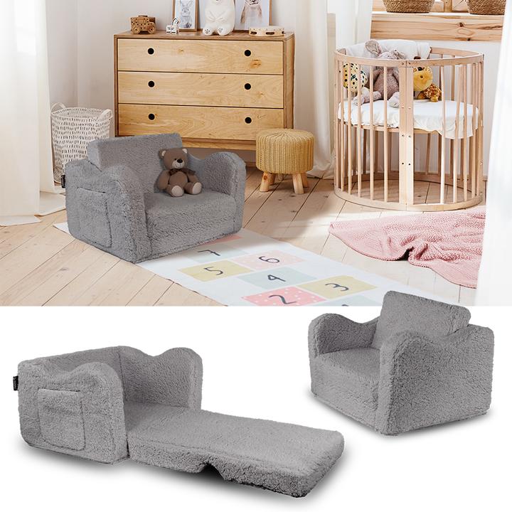 Produktbild Vicco Kindersessel Conni, Grau, 60 x 43 cm ausklappbar (Kindersessel)