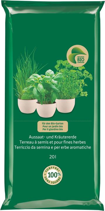 Migros-Bio Garden Aussaat- und Kräutererde (20 l)