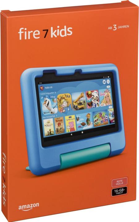 Produktbild Amazon Fire 7 Kids (2022) inkl. Hülle (7", 16 GB, Red)