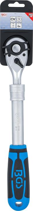 Actual product image BGS Reversible ratchet, extendable | output external square drive 12.5 mm (1/2") | 305 - 445 mm (1/2")