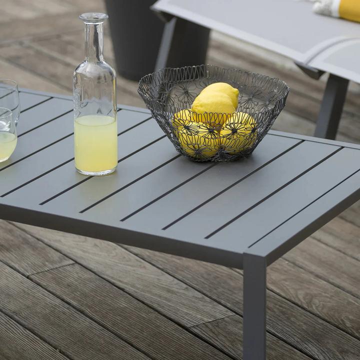 Produktbild Grosfillex Sunset Gartentisch Niedrig 100x60cm H:37cm Aluminium