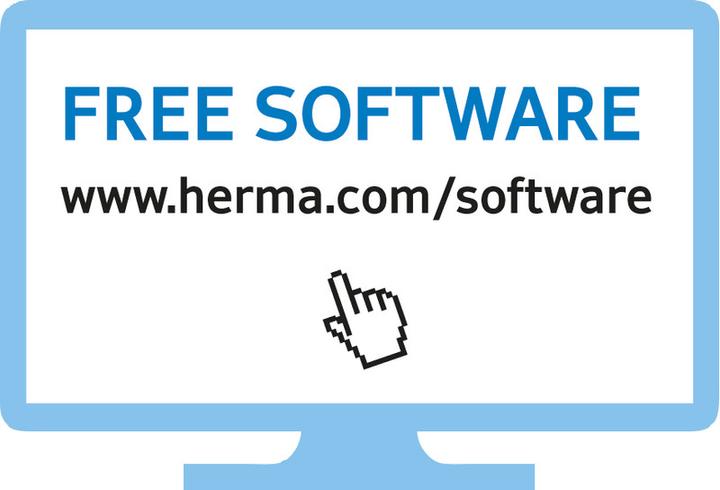Actual product image Herma High gloss labels A4