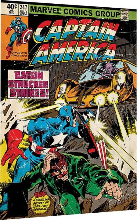 Immagine prodotto Captain America Stampa su Tela (80 x 60 cm)
