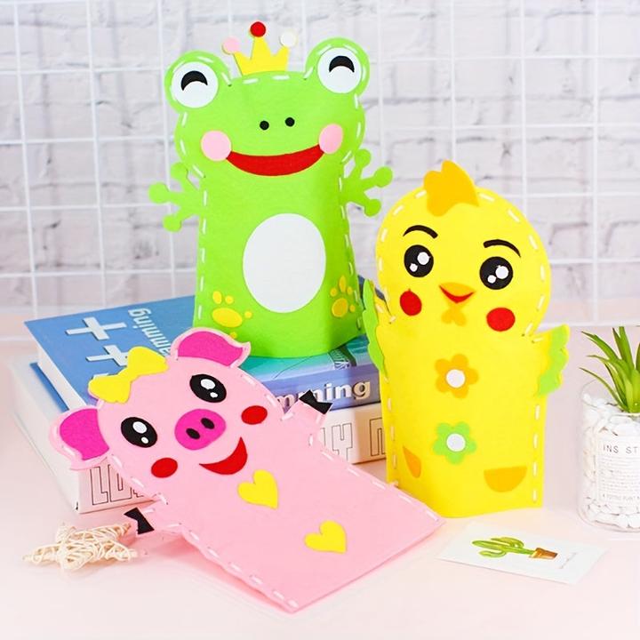 Produktbild Activity Board Kinder DIY Non Woven Handmade Tier, DIY Hand Marionette Tiere, Kunst und Handwerk Hand Spielzeug