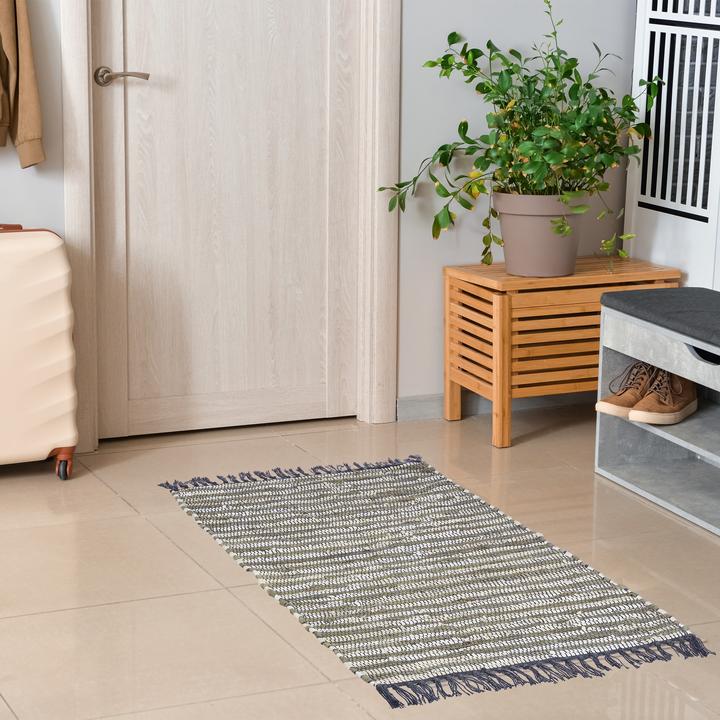Produktbild Relaxdays Flickenteppich (100 x 60 x 1 cm)