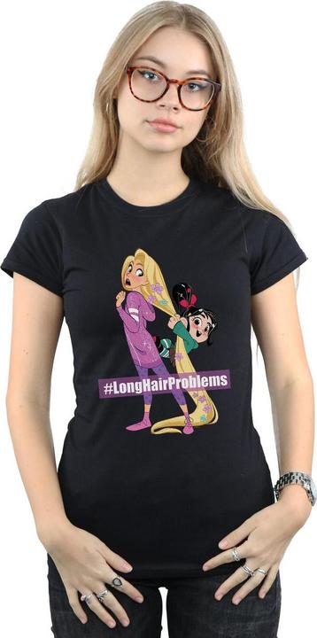 Actual product image Disney Womens/Ladies Wreck It Ralph Rapunzel And Vanellope Cotton T-Shirt (L)