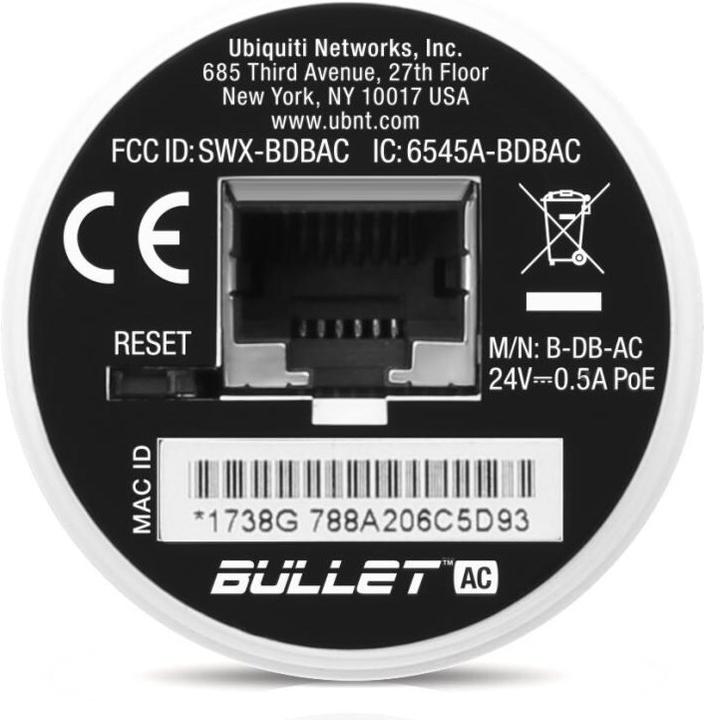 Produktbild Ubiquiti Bullet AC (433 Mbit/s)