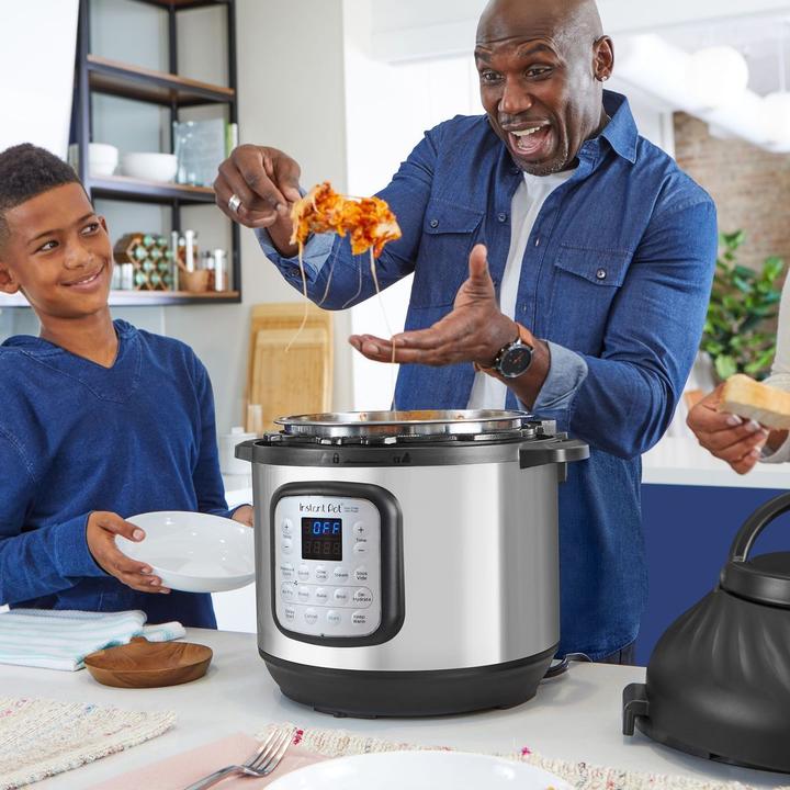 Produktbild Instant Pot Duo Crisp 7,6L multicooker met airfryer 11-in-1 - snelkookpan - pressure cooker - rijstkoker - s