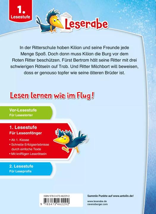 Produktbild Ravensburger Spannende Rittergeschichten - Leserabe ab 1. Klasse - Erstlesebuch für Kinder ab 6 Jahren (Deutsch, Katja Reider, Heinz Janisch, Henriette Wich, 2022)