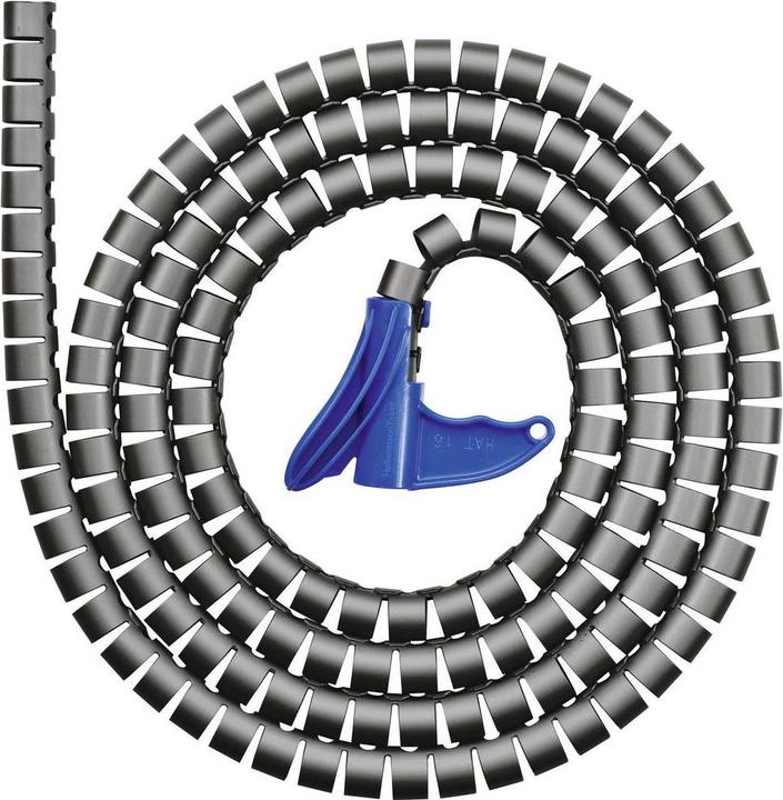 Produktbild HellermannTyton HWPP20 Schutzschlauch+WZ schwarz (Kabelschlauch, 2500 cm)