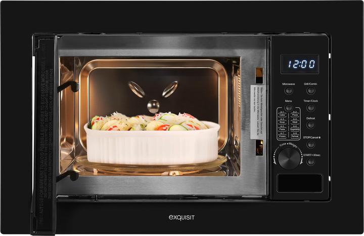 Produktbild Exquisit Einbaumikrowelle Schwarz Digital (20 l)