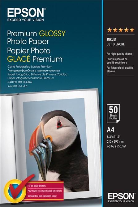 Produktbild Epson Premium Glossy (255 g/m², A4, 50 x)