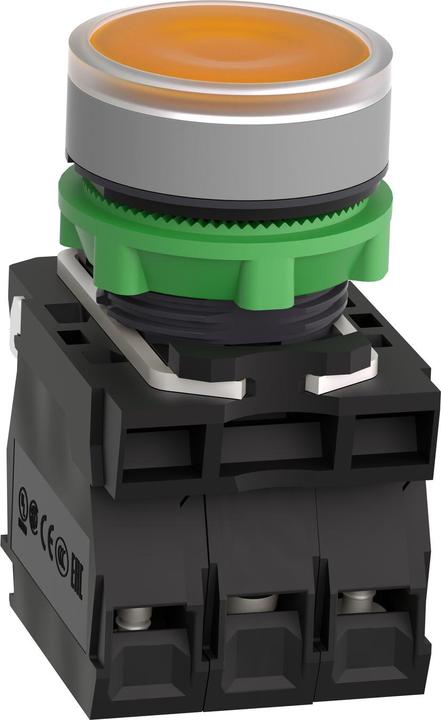 Actual product image Schneider Electric Illuminated pushbutton, compl., plastic, XB5AW35B5C0