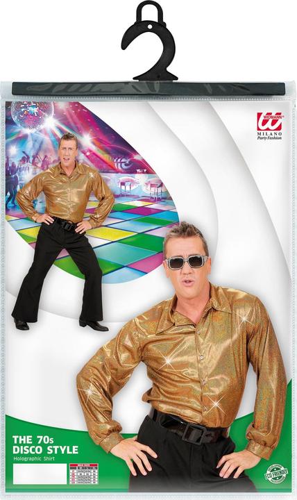 Actual product image Widmann THE 70s DISCO STYLE (holographic shirt), M/L (M/L)