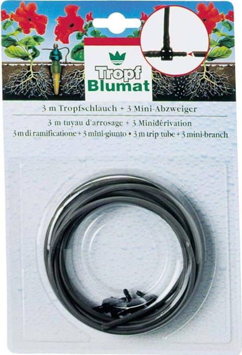 Image du produit Blumat Tuyau d'écoulement + mini-branche (Irrigation goutte à goutte Connecteur + dérivation)