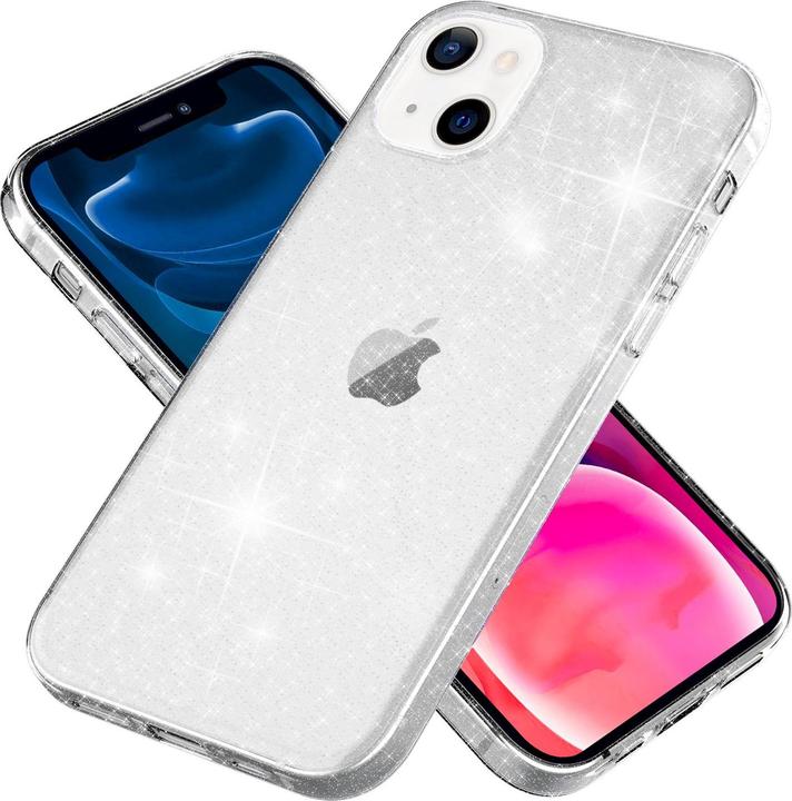 Produktbild Nalia Klare Glitzer Silikon Handyhülle (Apple iPhone 13 mini)