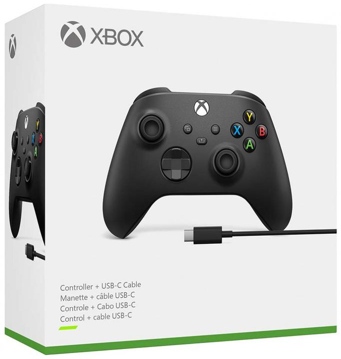 Produktbild Microsoft Xbox Wireless Controller + USB-C Kabel (PC, Xbox One X, Xbox Series X, Android, iOS)