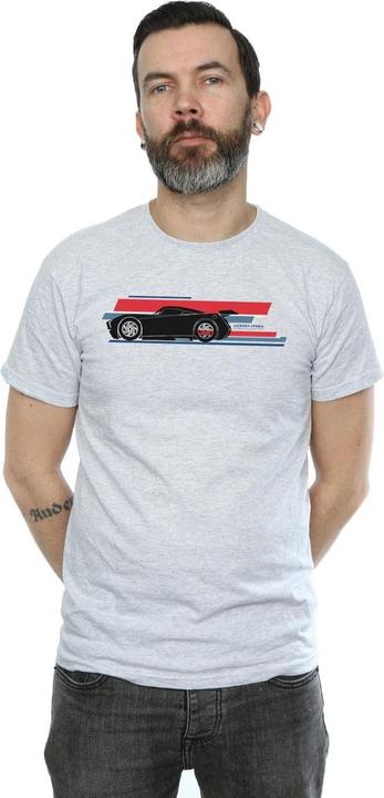 Actual product image Disney Mens Cars Jackson Storm Stripes T-Shirt (XL)