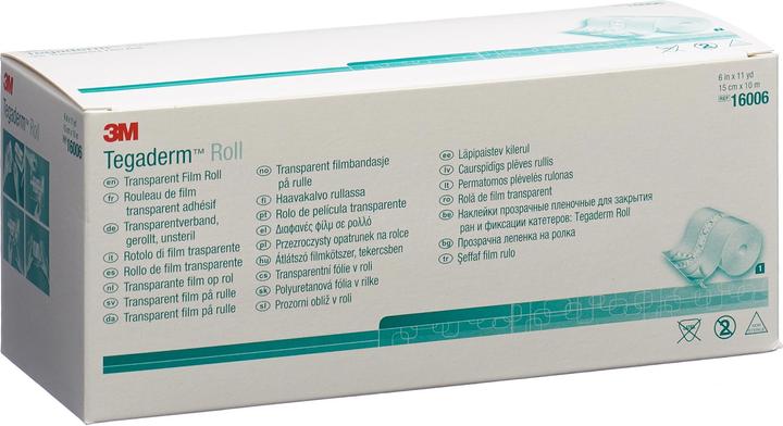 Actual product image 3M Tegaderm Roll wound dressing 15cmx10m transparent (1 x)
