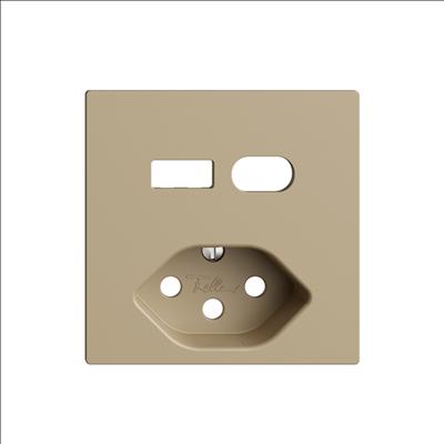 Actual product image Feller Cover set USB A+C/T13 socket outlet sand