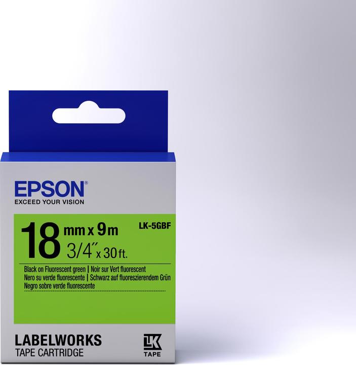 Immagine prodotto Epson Cassetta Per Etichette Lk-5gbf (1.80 cm, Nero)