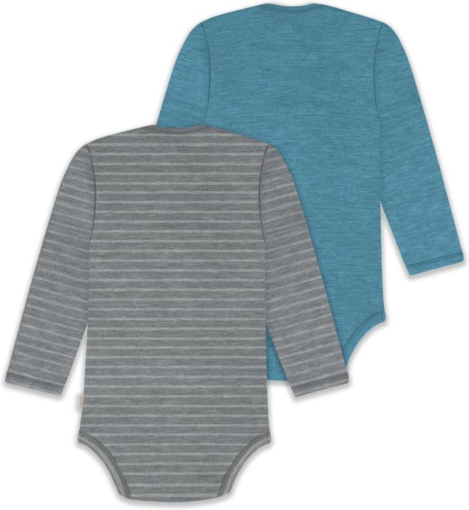 Produktbild Normani 2er Pack Baby Merino Body Langarm „Auckland" - 9381 (68)