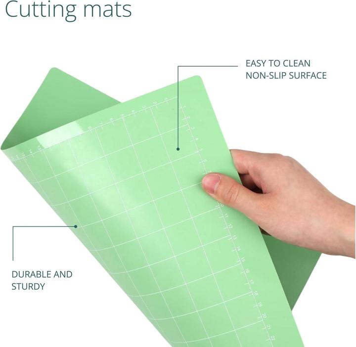 Actual product image Loklik Cutting Mat Fabric Grip - Pack of 3 - bundle (green,purple,blue)