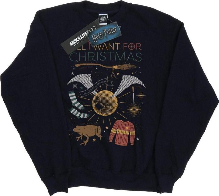Image du produit - Sweat ALL WANT FOR CHRISTMAS - Fille (140, 146)