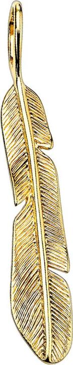 Image du produit Star Piercing Pendentif plume plaqué or (Acier chirurgical 316L)