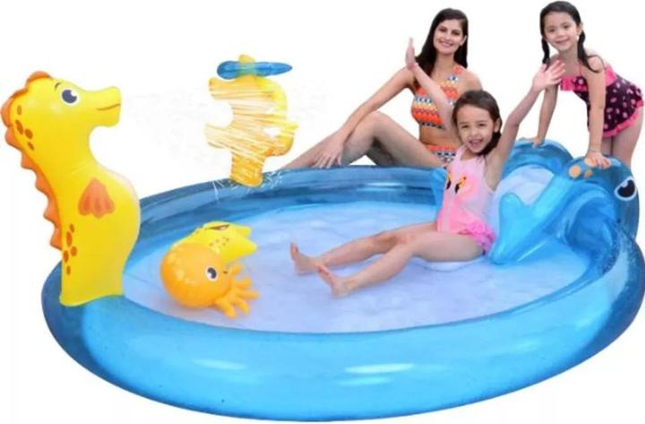 Immagine prodotto Piscina per bambini con scivolo e animali