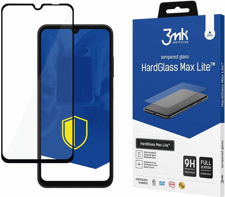 Actual product image 3MK Kaitseklaas Galaxy A05s Hardglass Max Lite, must (1 Piece, Samsung Galaxy A05s)