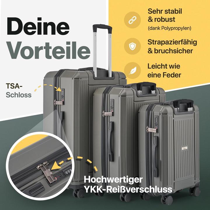 Produktbild PCG The Hard Case Hartschalenkoffer mit TSA Schloss und 4 Rollen (88 l, M (50 - 90l))