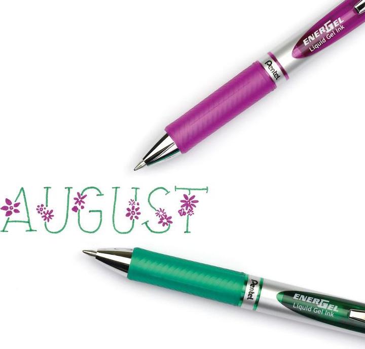 Actual product image Pentel Roller EnerGel XM 0.7mm BL77-V4X magenta (Magenta, 1 x)
