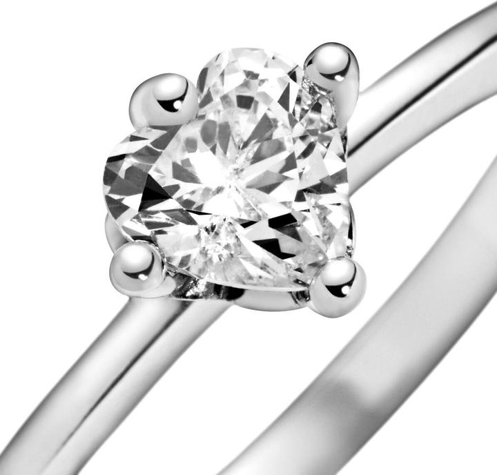Immagine prodotto Pandora Anello solitario con cuore chiaro (48, 925 Argento)