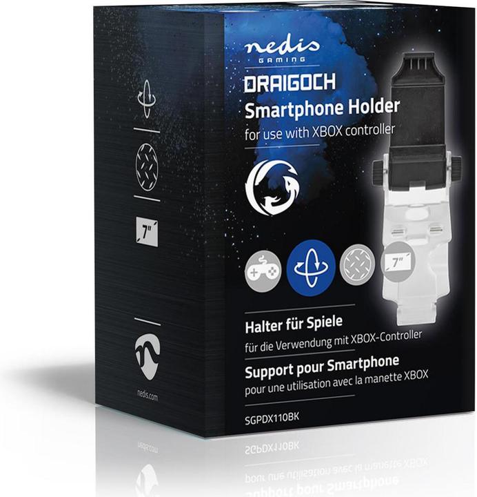 Produktbild Nedis Halter für Gaming-Handys für Xbox One Controller Universal Verstellbar Schwarz