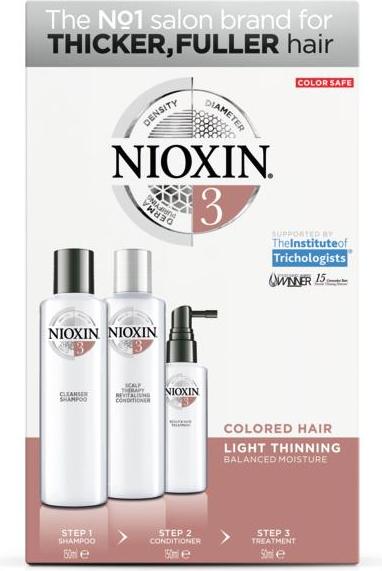 Image du produit Nioxin Set de démarrage 3, 2x/1x50ml (350 ml, Shampoing liquide)