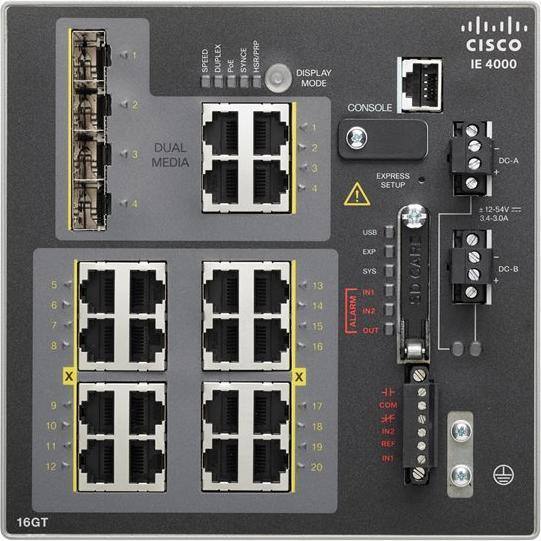 Image du produit Cisco IE 4000 16 X RJ45 10/100/1000M (16 Ports)