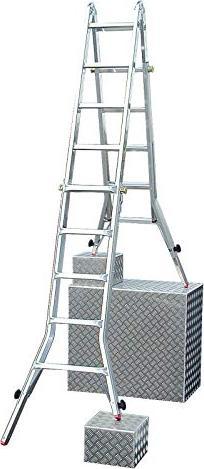 Produktbild Krause KRAU 129987 âTelevarioâ Sprossen Gelenk Teleskopleiter m.4 Hv 4x5 Sprossen (Teleskopleiter)