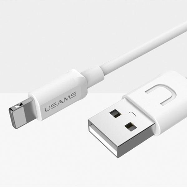 Image du produit Usams Câble U-Turn lightning 1m bialywhite 2A IPUSBXD02 US-SJ097 (1 m, USB 3.2 Gen 1)