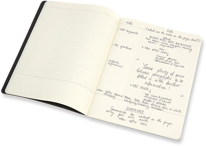 Actual product image Moleskine Study notebook (A4, Special ruling, Soft cover)