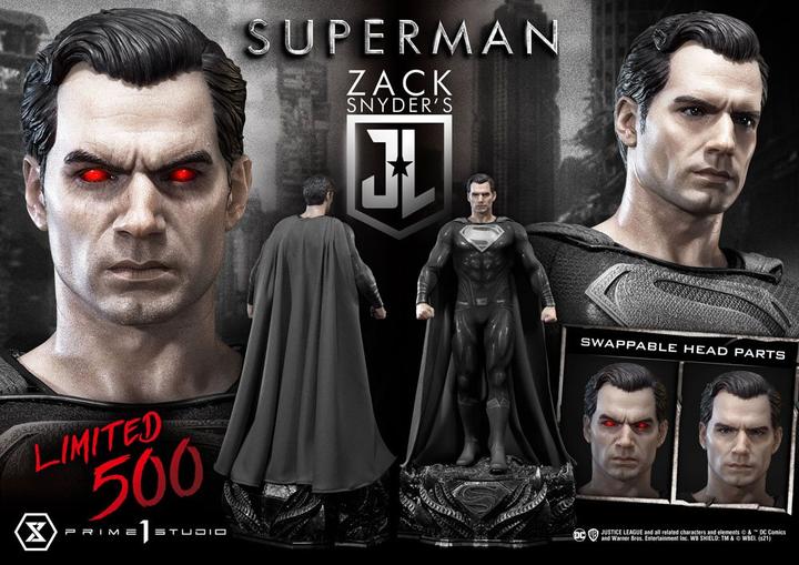 Image du produit Prime 1 Studio Justice League statuette Superman édition costume noir 84 cm