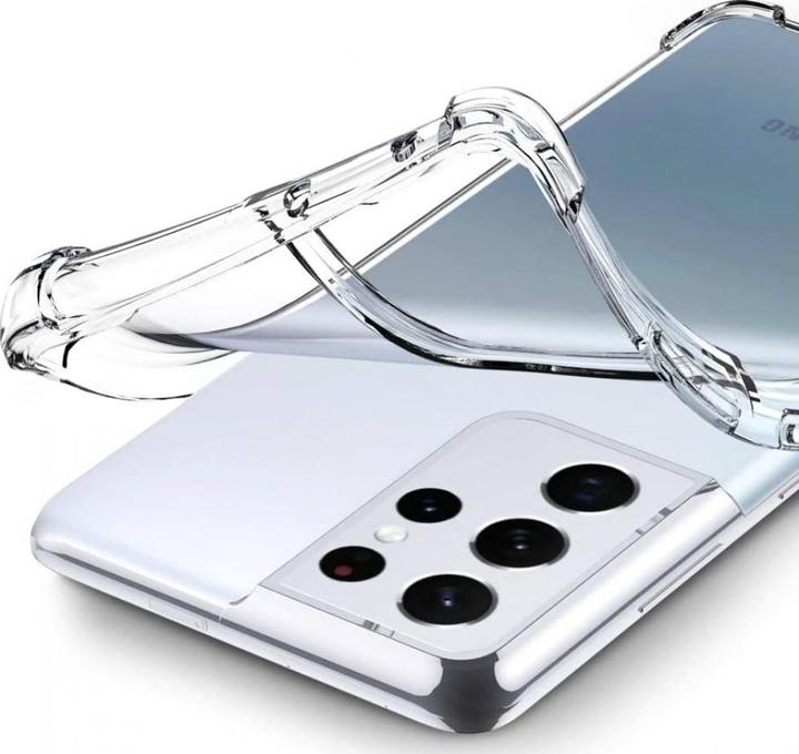Actual product image Screenguard Samsung Galaxy S21 Ultra hull Crystal Soft Airbag Bumper (Samsung Galaxy S21 Ultra)