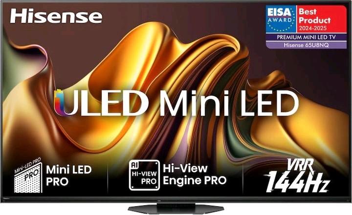 Produktbild Hisense TV 65U8NQ (65", U8NQ, Mini-LED, 4K)