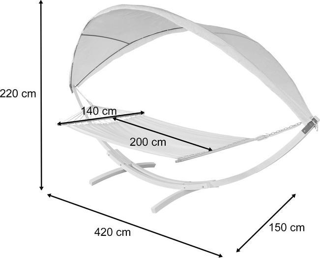 Actual product image Jamb Hammock with hammock frame (200 kg)