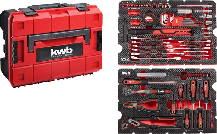Immagine prodotto kwb 370560 Cassetta degli attrezzi attrezzata (80 pezzi)