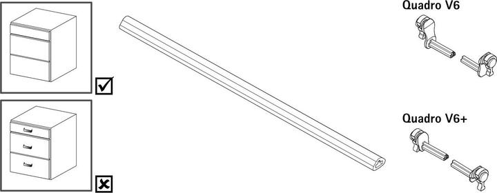 Actual product image Hettich Connector for synchronization bar